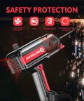 Beast Portable 110V Handheld Arc Welder With 120A Output, IGBT Inverter, digital display, used for metal welding