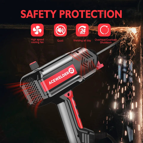 Beast Portable 110V Handheld Arc Welder With 120A Output, IGBT Inverter, digital display, used for metal welding