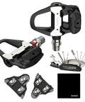 Assioma Pro RS-1 Beefed-Up Power Meter Pedals Bundle With Extra SPD SL Cleats, StarlitGem Cleaning Cloth, Multi Tool Kit for MTB
