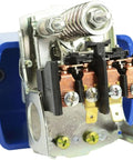 LF16 Water Pump Pressure Switch Adjustable 30 50 Psi internal components with copper connectors and spring mechanism visible.