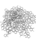 10 Pcs Adjustable 5mm To 30mm Spring Clamps For Fuel Lines Water Pipes Hose Tubing Steel Pipe Clamps Kit With Elastic Sealing Buckles That Are Totally Solid And Super Durable For Any DIY Project Or Auto Repair Job You Got Going On. silver steel spring clamps