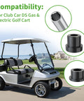 Club Car DS Golf Cart with Front Leaf Spring and Upper A Arm Bushing Kit for 1992 onward, featuring urethane bushings.