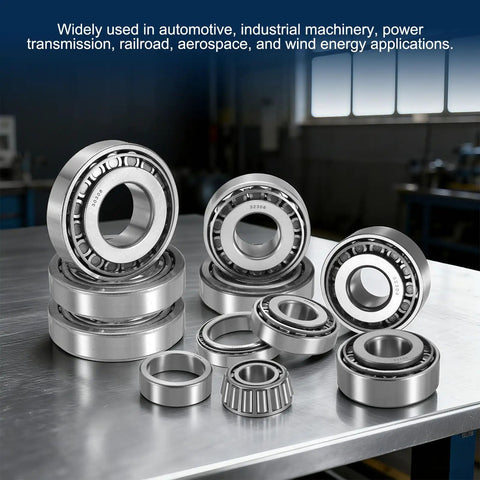 Heavy Duty Tapered Roller Bearing Cone And Cup Set For Heavy Machinery And Automotive Equipment 1.24 Inch Bore 2.09 Inch OD