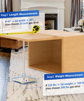Instructional guide showing measurements for Heavy Duty 20 Inch Gas Struts Delivering 200 Pound Rock Solid Lifting Power.