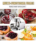 Heavy Duty 450W Electric Tomato Strainer And Sauce Maker For Commercial Use Pure Copper Motor processes fruits into jams.