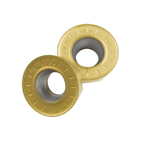 Two Round Carbide Milling Inserts R6 For Lathe Machining Steel And Stainless Steel For Metalworking Pros 12mm Diameter