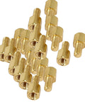 Heavy Duty M3 Brass Motherboard Standoffs Male To Female Thread Hex Spacer Screws in a pack of twenty pieces.