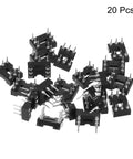 2.54mm Pitch DIP IC Socket Dual Row 6 Pin Round Pins Connector For Electronics DIY Nerds Prototyping Soldering Friendly