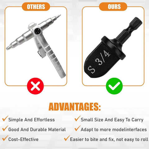 Comparison of copper tube expander set for HVAC repair with manual swaging drill bit kit, featuring a compact pro-grade design.