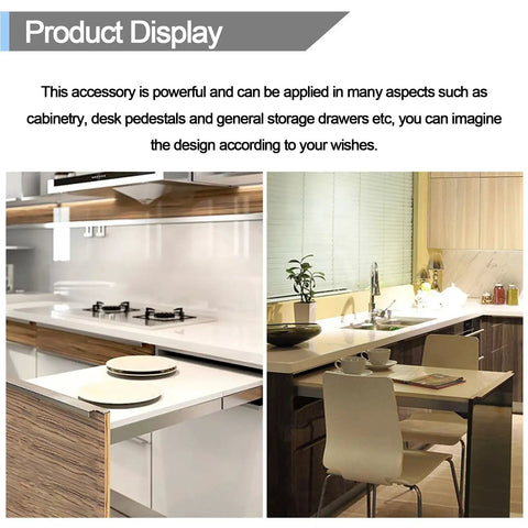 Heavy Duty Aluminum Drawer Slides With Full Extension And Concealed Table And Desk Hinge in kitchen countertops