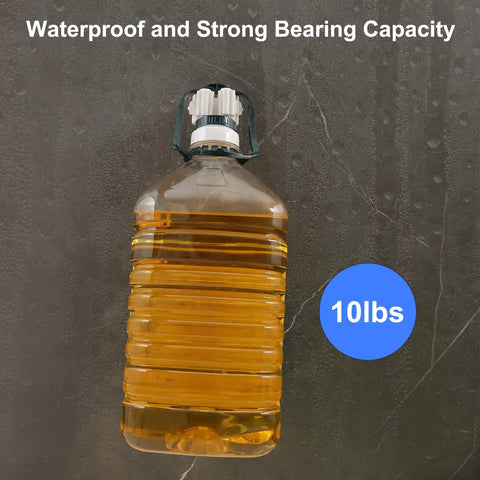 10 lb weight test on wall using 8 Piece Broom And Mop Wall Mount Kit With Self Adhesive No Drill Anti Slip Organizer