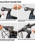 Installation of Suspension Bike Stem Riser For Handlebar 31.8 Clamp Adjustable 100mm Or 135mm Length With 110mm Rise Extender