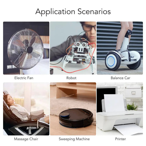 Application scenarios of Real Deal DC12V Self Locking Gear Motor Featuring High Torque Metal Gears and Straight Up Single Shaft Speed Reduction.