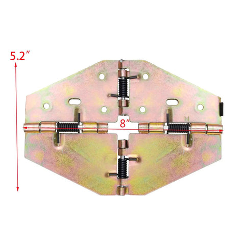 Heavy Duty Drop Leaf Table Hinges 8x5.2 Inch, Iron Folding Table Hinge for Space Saving, 2 Pack with Screws, Durable Large Size Kitchen or Workbench Hinges, Ideal for Expanding Tables and Quick Setup