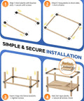 Assembly instructions for Heavy Duty Steel Workbench Bracket Kit 8 Pack 3 Way Right Angle Corner Brackets with Screws