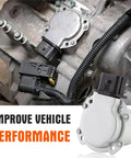 Automatic transmission clutch actuator (2 pcs) shown on Ford-compatible gearbox with gray housing and wiring harness.
