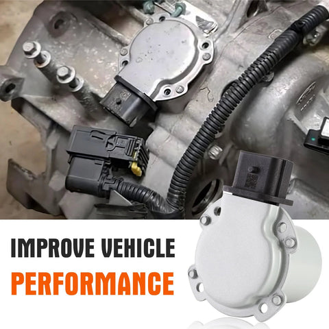 Automatic transmission clutch actuator (2 pcs) shown on Ford-compatible gearbox with gray housing and wiring harness.
