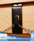 Notch Hook Picture Hanger For Slat Grid And Wall Panel Systems Black Finish Heavy Duty Metal Construction Securely Grip Photos Plaques And Small Frames Easy Slide In 10 Pack on wood with chain