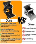 Heavy Duty Folding Brackets 4 Pack Locking Hinge Mounting Screws Table Bed Workbench Legs comparison with competitors image