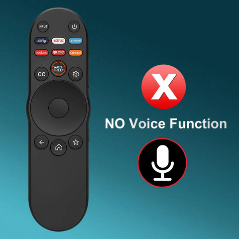 Universal TV Remote For All SmartCast TVs Works With V Series M Series D Series P Series PX Series E Series And More Replacement Remote Control showing front buttons and no voice function