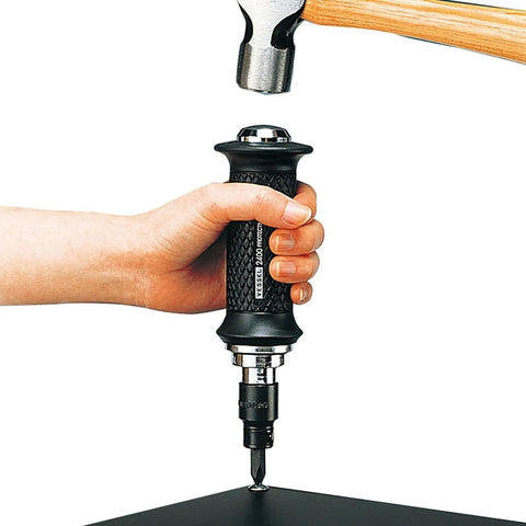 Impact Driver Set Pro Grade Beefy Build With Alloy Steel Body And Soft Resin Handle, hammering on handle for tough jobs