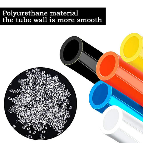 Polyurethane material with smooth wall in Blue 4mm Outer Diameter By 2.5mm Inner PU Pneumatic Hose 10m Polyurethane Air Line