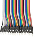 120-Piece 20cm Dupont Jumper Wire Kit 40pin Multicolor Cables M To M And F To F For Breadboard To Board Prototyping