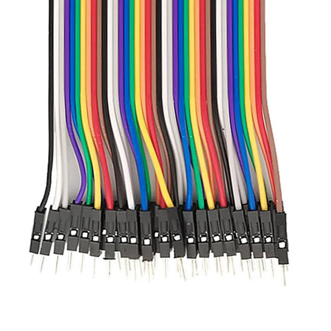 120-Piece 20cm Dupont Jumper Wire Kit 40pin Multicolor Cables M To M And F To F For Breadboard To Board Prototyping