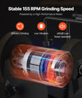 Internal view of stable 155 RPM motor in Shop Grade 8 Inch Wet Stone Grinder, showing efficient grinding features.