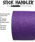 Purple High Tack Drumstick Grip Tape For Tight Control And Zero Slip Percussion Practice With Soft Cotton Gauze Wrap on a roll.