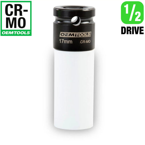 1/2 Inch Drive 17mm Flower Lug Nut Socket For Mercedes Wheel Nuts Pro Grade Impact Ready Protective Non-Marring Tool