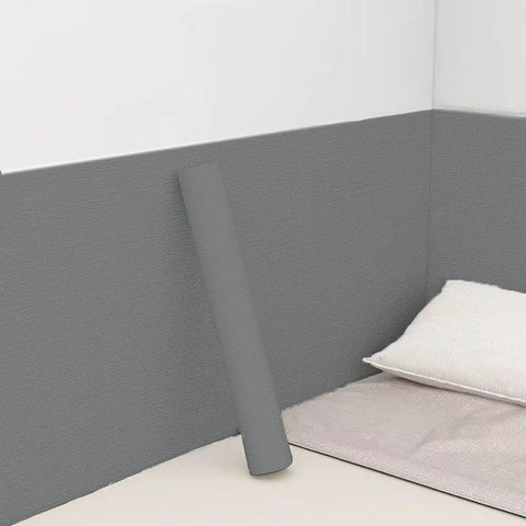 Heavy Duty Gray Self Adhesive Wallpaper Roll With Aluminum Foil Backing For Interior Walls heat cold mold resist easy cleanup in a corner.