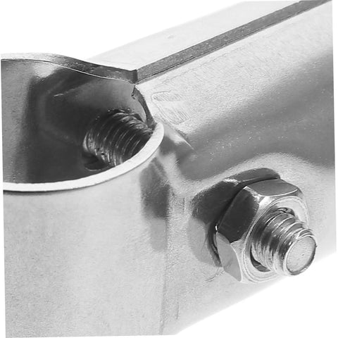 4 Piece Pipe Clamps Connector Kit Stainless Steel Terminals For Water Pipes DIY Shelves Greenhouses Farm Supplies Easy Install No Fuss Heavy Duty Fixing System Built To Last For Home Projects