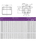 High Precision Linear Guide Rail Kit With 12mm SBR12 Optical Axis Shaft And Four Smooth Slide Ball Bearing Blocks Perfect For 3D Printers And CNC Tools To Upgrade Your Gear Smoothly. dimension chart for SBR12 linear bearing block