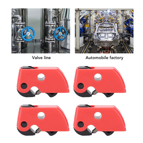Circuit Breaker Lockout Kit 10 Pieces For Industrial And Automotive Safety Lock Box Tagout Breaker Box Lock Nylon Brass