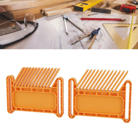 Premium Wheat Featherboard For Router Tables And Band Saws, heavy duty orange featherboard kit for precise woodworking cuts.