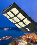 2 Pack 1200W Solar Street Lights Outdoor Waterproof With Poles, Beast Mode Bright Ultra Bright 120,000 Lumen Dusk To Dawn 6500K LED