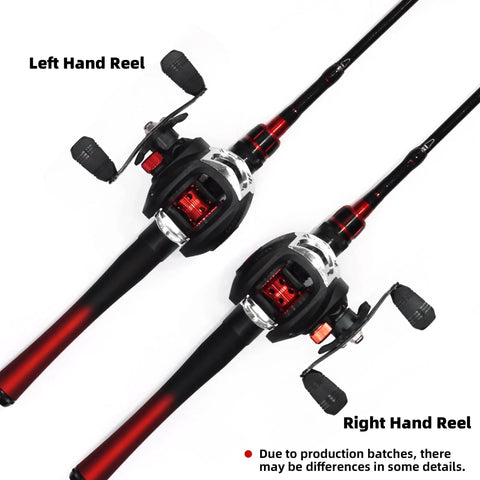 5 Foot Baitcasting Rod And Reel Combo With Durable Fiberglass Telescopic Rod Right Hand Reel and Left Hand Reel Design