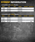 Fitment information for Rear Wheel Bearing Hub Assembly That Fits Toyota Camry 2002-2011 Avalon 2005-2012 Lexus ES350 2007-2012