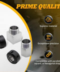 ER-32 Collet Block Set For CNC Machining, Square and Hex Workholding Blocks, high precision ground flatness 0.2-0.3mm, carbon steel
