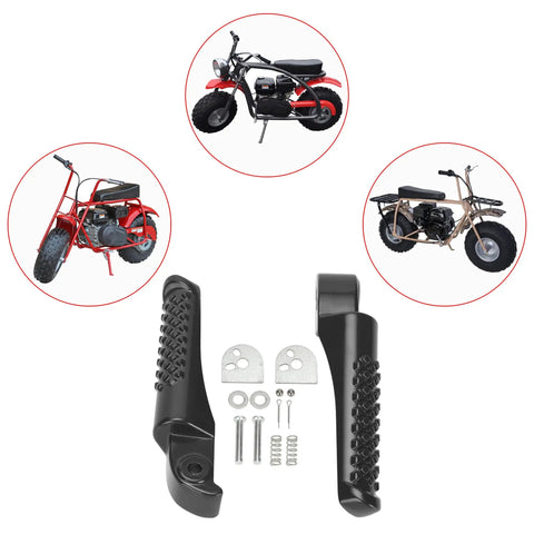 Mini Bike Foot Pegs Replacement Set For Coleman Powersports CT200U BT200X CT100U Trail 200 And 100 Models with hardware