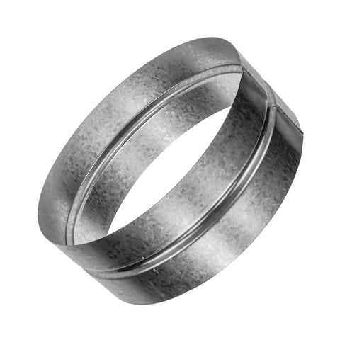 Rugged 8 Inch Galvanized Duct Connector For Dryer Vent Extension And Secure Metal Hose Coupler With Easy Fit Airtight Seal No Fuss Heavy Duty Pipe Joiner For Smooth Airflow And Leak Free Performance, galvanized steel duct connector