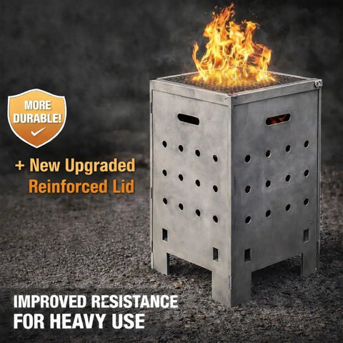 Beast Of A Heavy Duty Outdoor Burn Barrel Fire Pit With Reinforced 2.0 Mm Lid And Base Corten Steel Yard Waste Incinerator