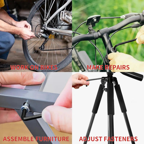 Ultimate DOETYD 30pc Folding Hex Key Set With Mini To Large Imperial Metric Allen Wrenches For Furniture Assembly DIY And Garage Repair Jobs You Can Totally Crush. Folding hex key used on bike, furniture, and fastener repairs.