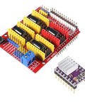 Hands On CNC Shield Expansion Board V3.0 with DRV8825 Stepper Driver and Heatsink for Engravers and 3D Printers