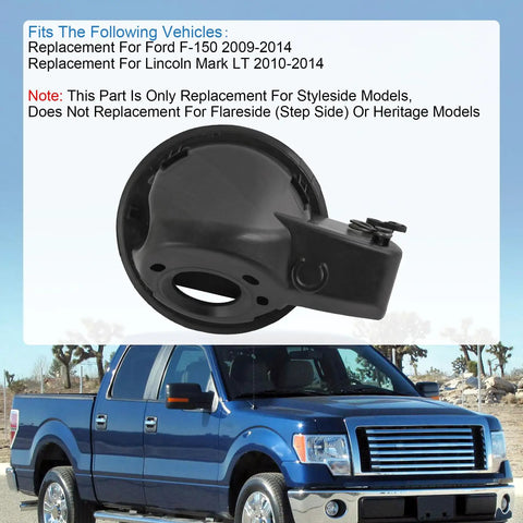 Fuel Filler Door Housing Pocket Assembly Replacement For Ford F-150 2009 2014 And Lincoln Mark LT 2010 2014 close-up view