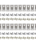 20 Sets Of 1.5 Inch Aluminum Extrusion Corner Brackets With T Nuts And Bolts, 90 Degree Connectors For 1.5 Inch Profile Rails