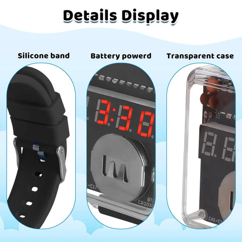 Details of Beginner Friendly Electronic Watch Soldering Kit With Ten Second Auto Sleep Mode Stem Learning Project