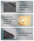 Waterproof and dustproof fabric details of Resin 3D Printer Enclosure With Temperature Control, Odor Busting, LED Lighting.