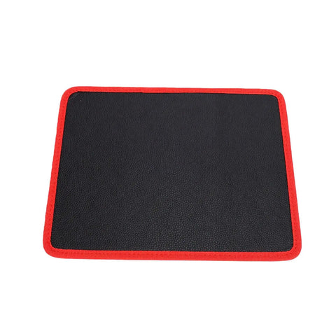Heavy Duty Magnetic Tool Mat With PVC Coating Flexible 9.84 By 12.99 Inches Stays Put For Screwdrivers Wrenches Bolts And Small Parts In The Garage Or Shop Holds Tools Firmly Even On Tilted Surfaces., black PVC-coated magnetic tool mat with red border, 9.84 x 12.99 in